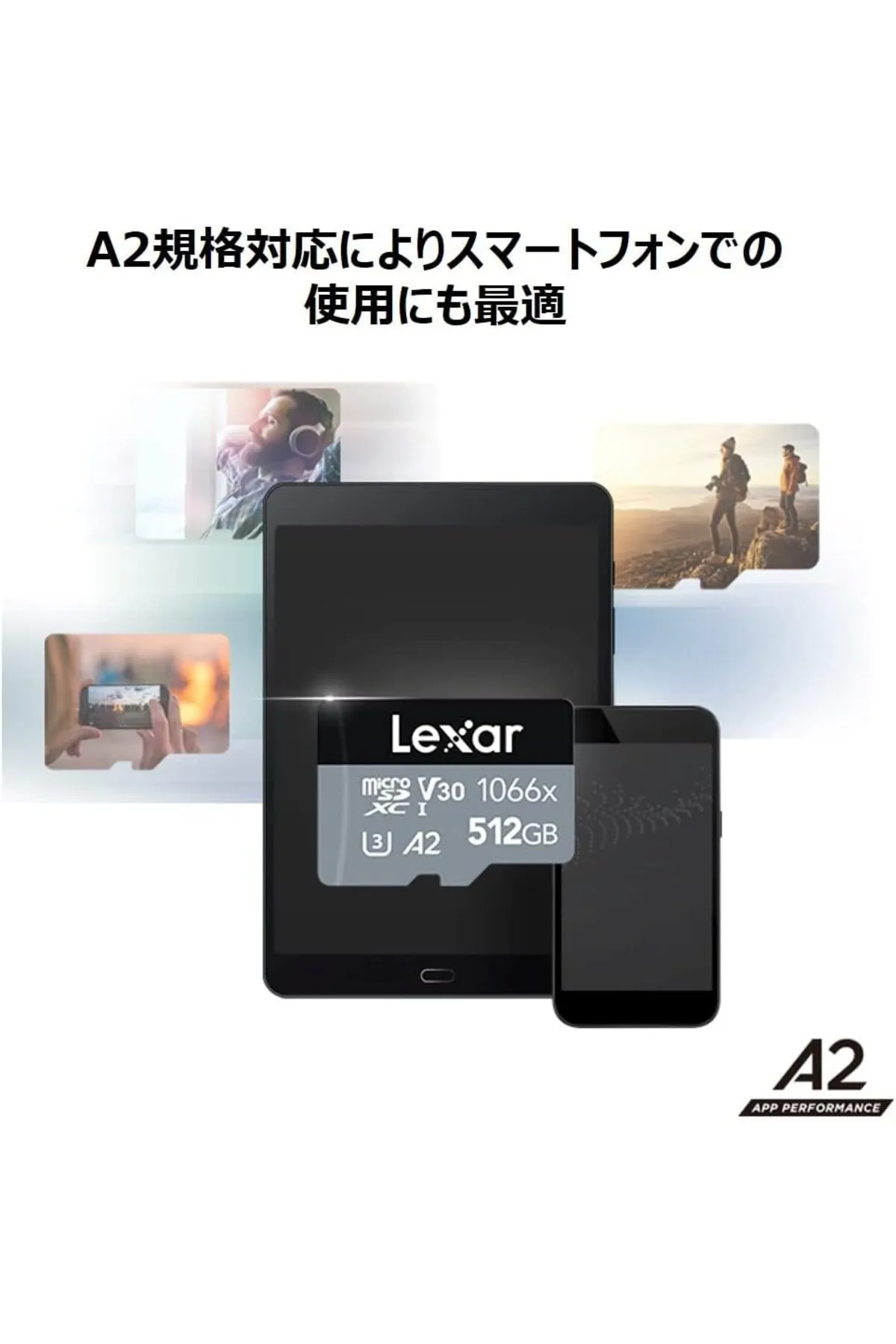 Lexar 512gb High-performance 1066x Microsdxc Uhs-ı, Up To 160mb/s Read 120mb/s Write C10 A2 V30 U4