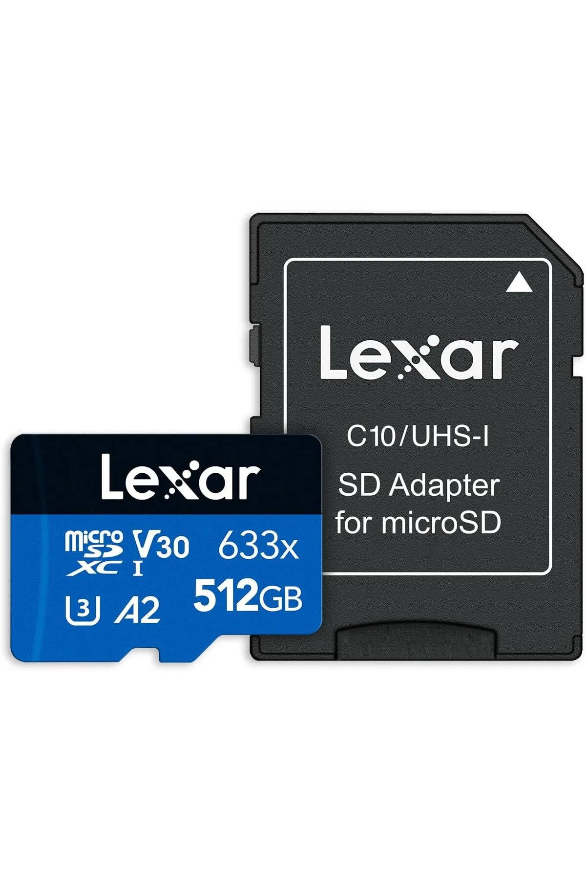 Lexar 512gb High-performance 633x Microsdxc Uhs-ı, Up To 100mb/s Read 70mb/s Write C10 A2 V30 U3