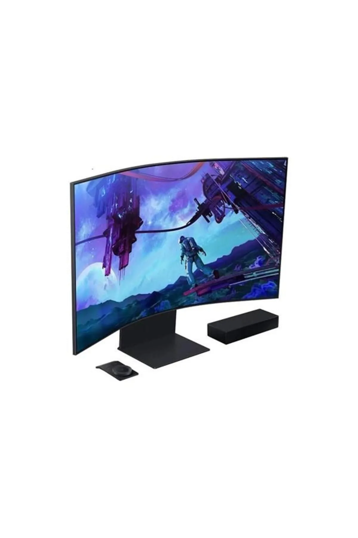 Samsung 55" Va Ls55cg97wnuxuf 1ms 165hz Hdmı-dp Usbc Kavıslı Gamıng Monitör 3840x2160