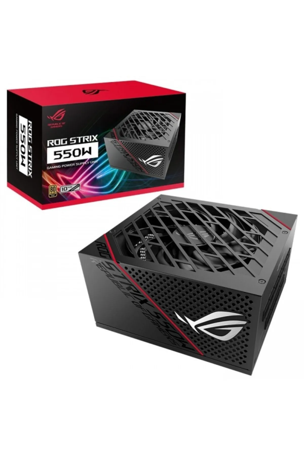 Asus 550w 80+ Gold Rog Strıx 550g 13.5cm Fanlı Tam Modüler Power Supply Japon Kapasitör