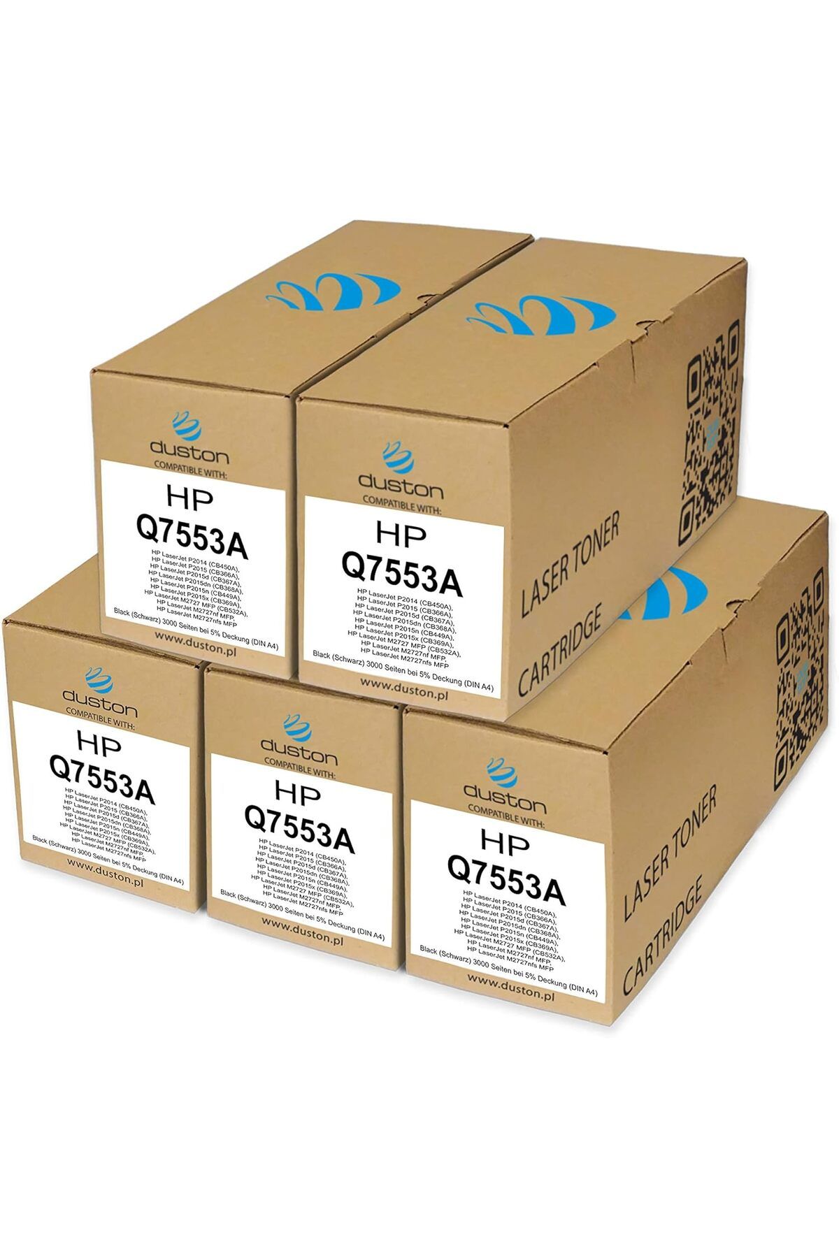 HP 5ADETx Q7553A, Black Toner  HP Laserjet M2727NF MFP P2014 P2015 P2015d P2015dn P2015n P2015x