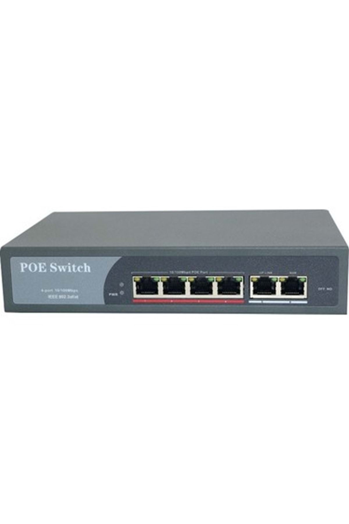 SECURITECH 6 (4+2) PORT POE SWITCH (E26) (A62)