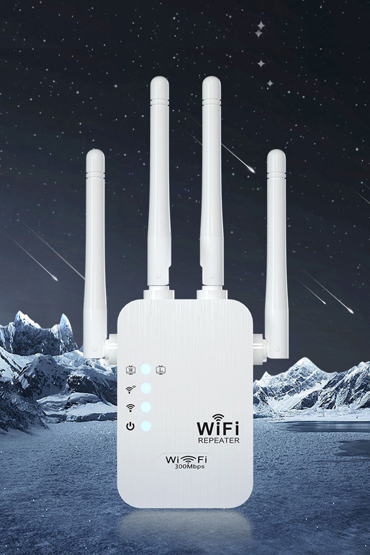 CONOCER 6 Antenli Wifi Repeater Sinyal Güçlendirici Access Point 300mbps Kablosuz Kolay Kurulum Repeater