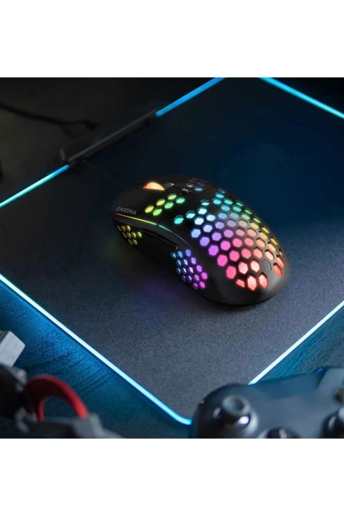 Genel Markalar 6 Tuşlu 6400 Dpi Rgb Ergonomik Profesyonel Makrolu Gaming Oyuncu Mouse Onikuma Cw903