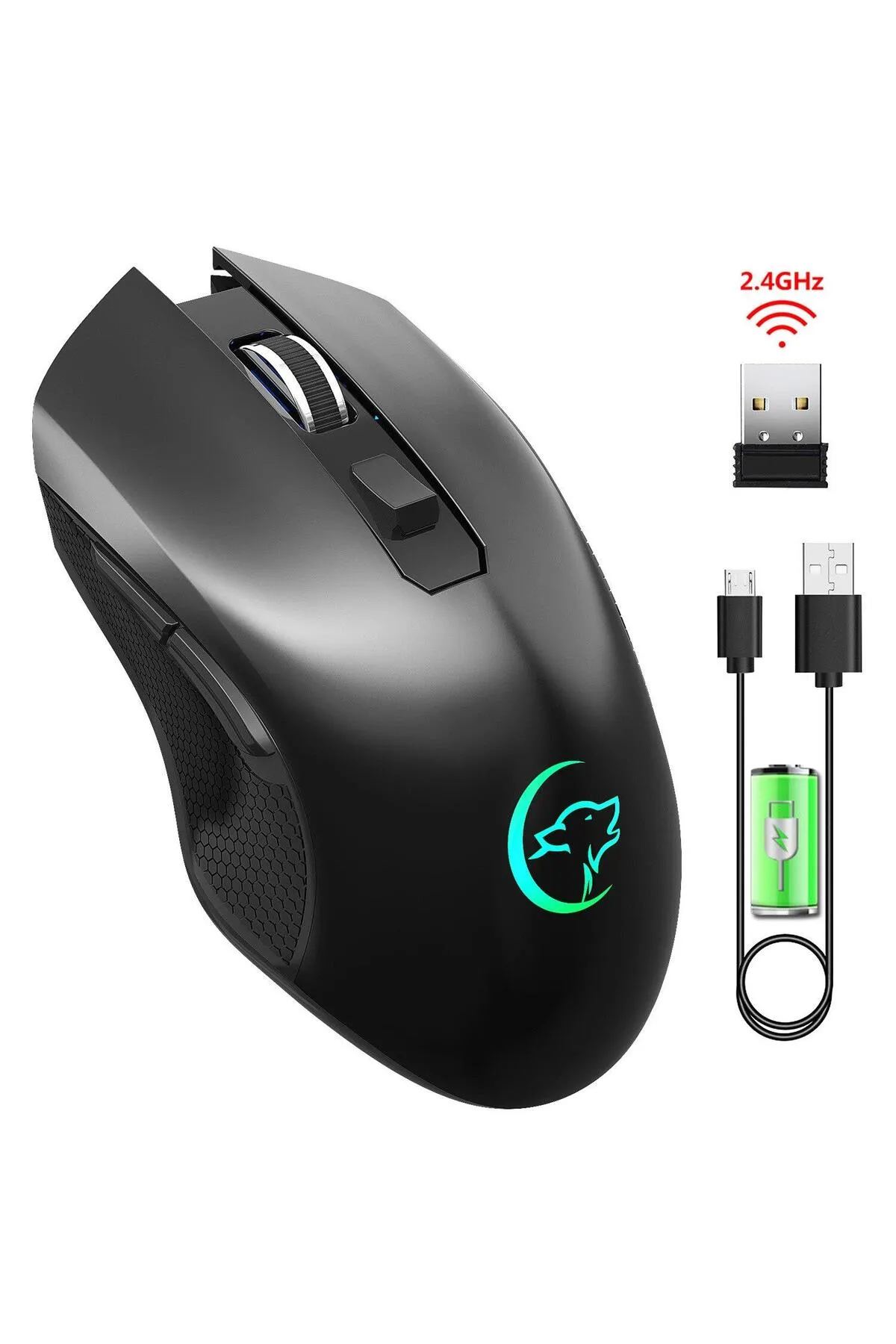 Valkyrie 6 Tuşlu Şarjlı Sessiz 2400dpı Kablosuz Gaming Mouse