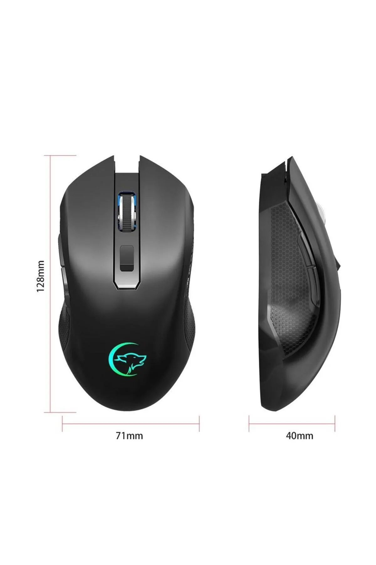 Valkyrie 6 Tuşlu Şarjlı Sessiz 2400dpı Kablosuz Gaming Mouse