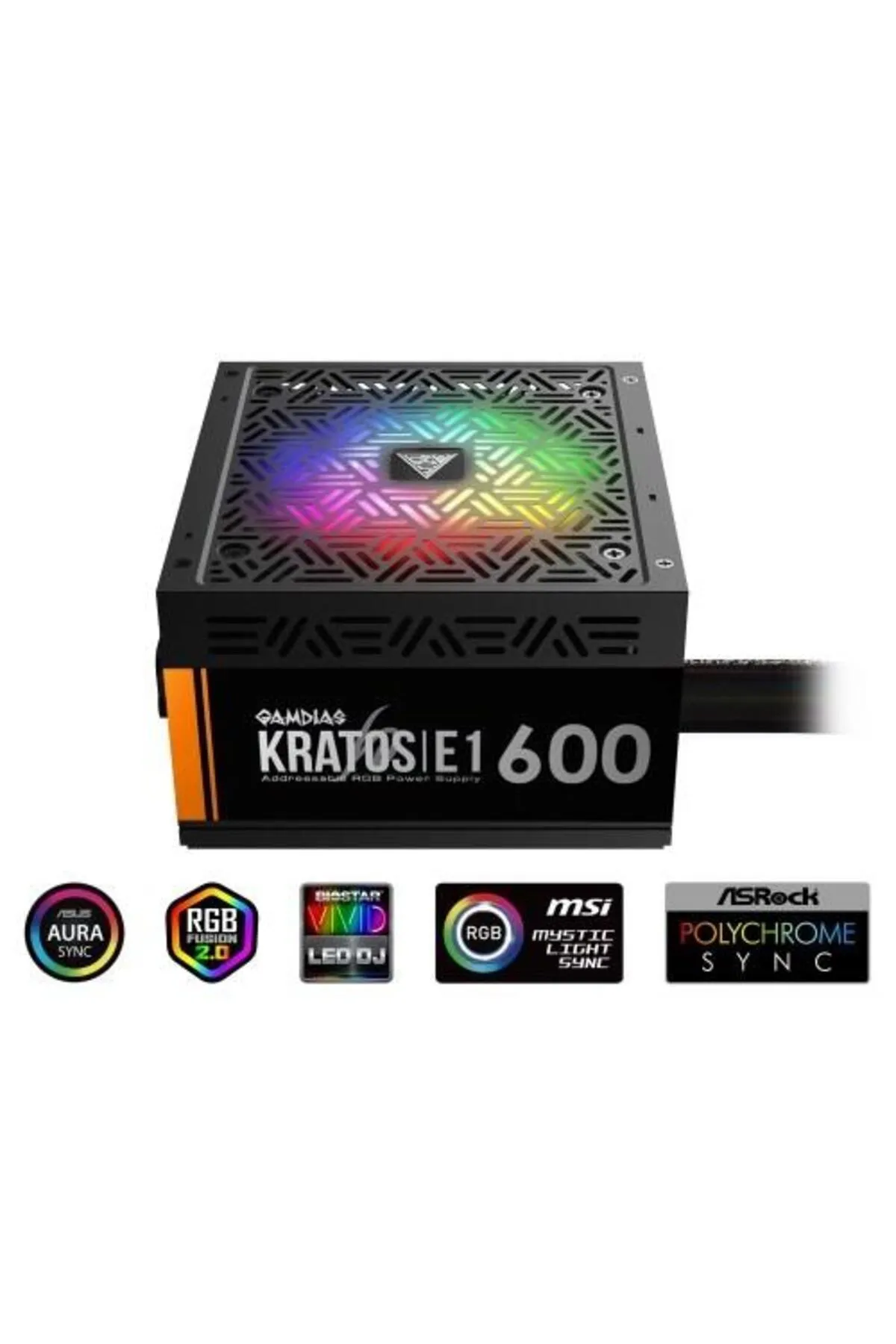 Gamdias 600w Kratos E1-600 Rgb Power Supply