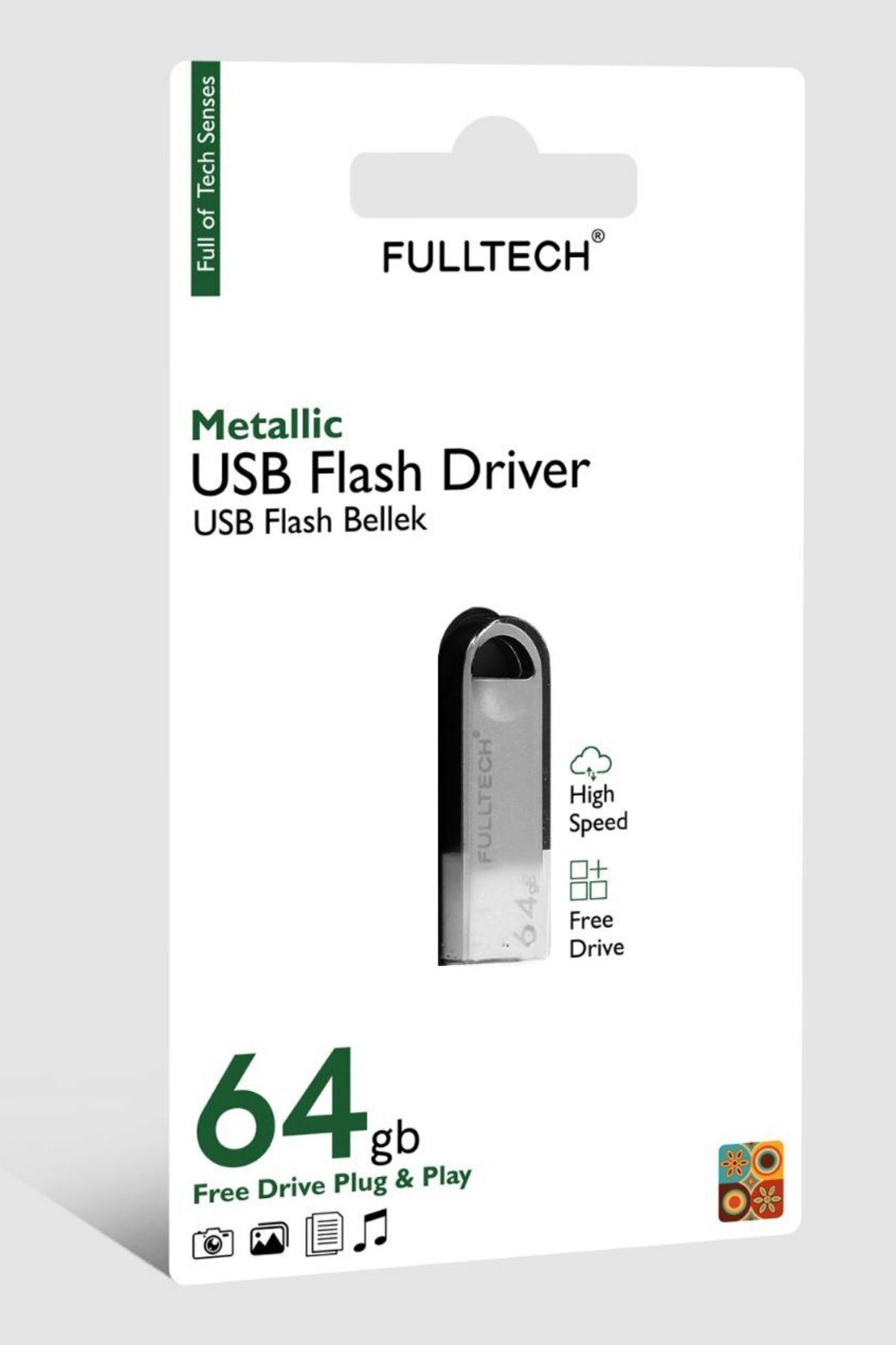 Vetech 64 GB Flash Bellek Metal Gövde USB Bellek Data Traveler