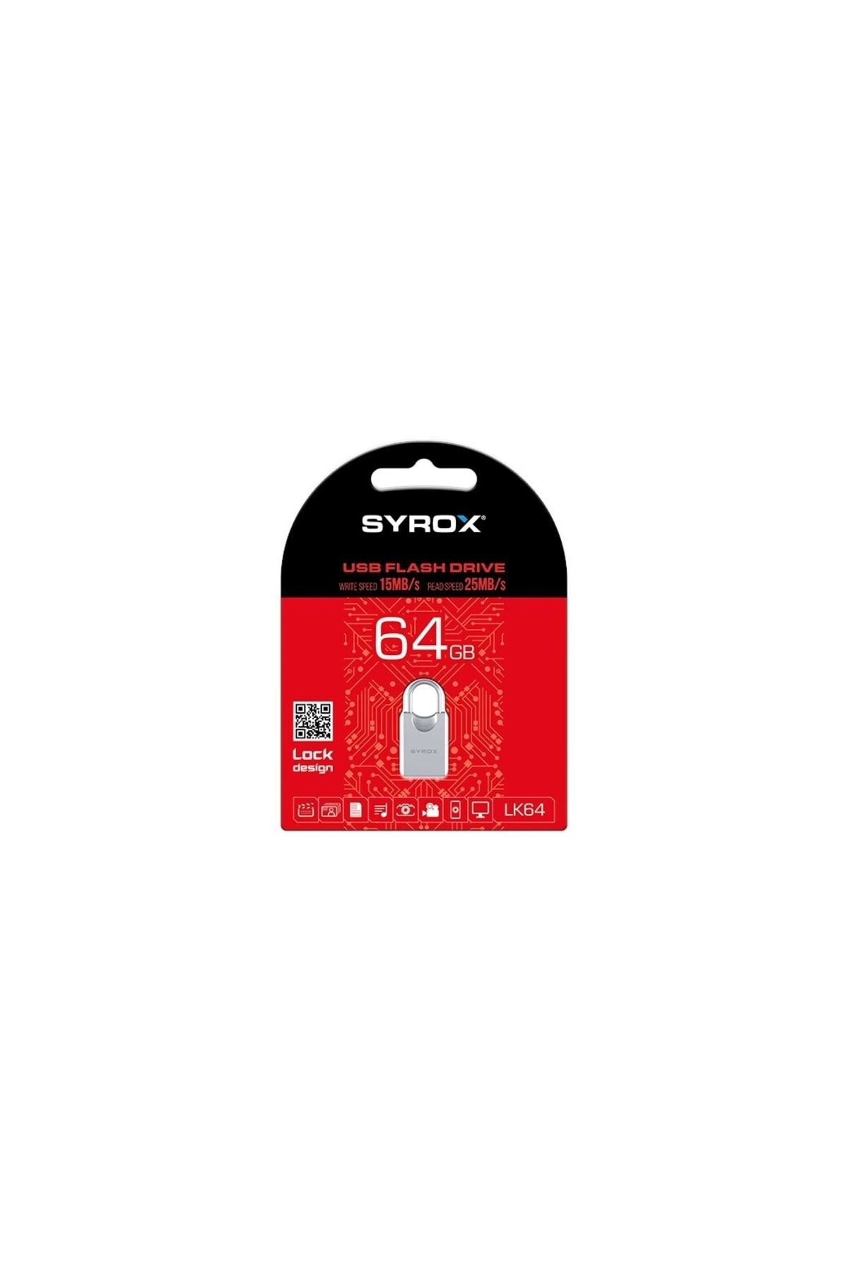 Syrox 64 Gb Lock Desing Usb Bellek Lk64