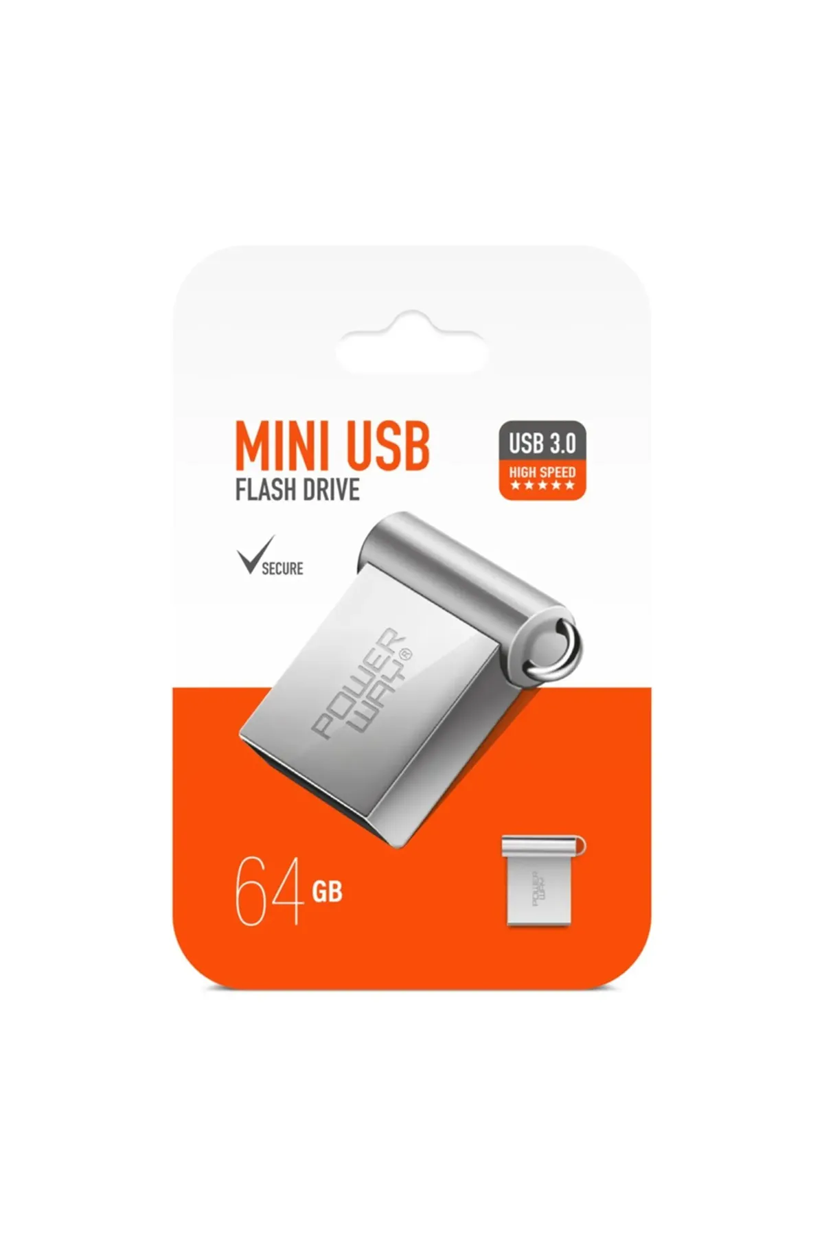 Go İthalat 64 GB USB 3.0 METAL MINI FLASH BELLEK (4453)