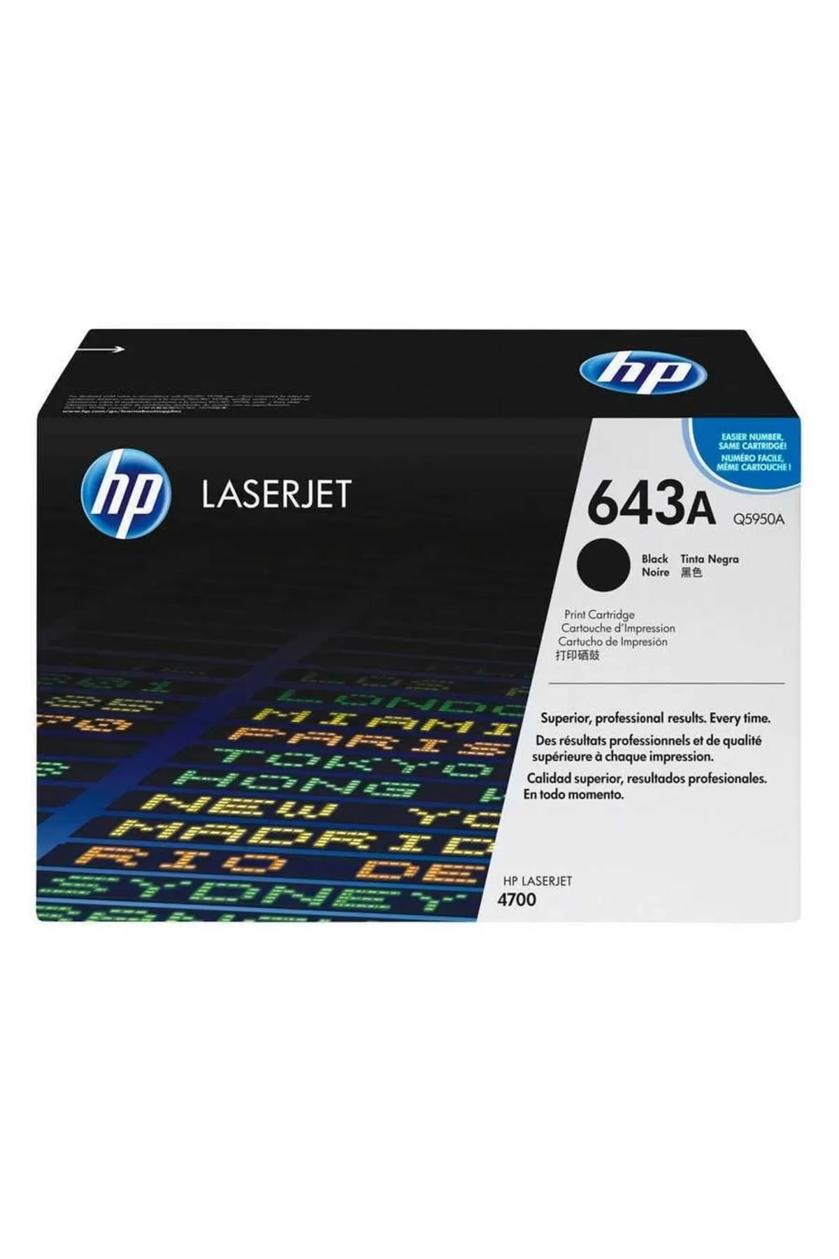 HP 643a-q5950a Siyah Orjinal Toner