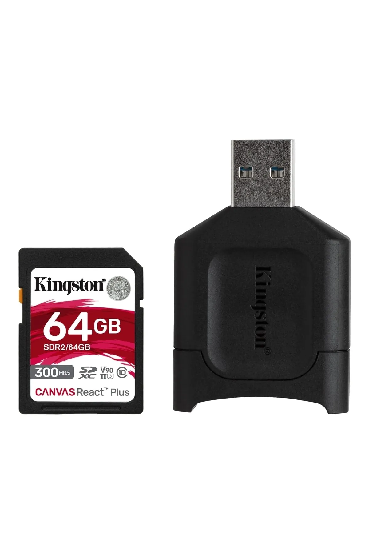 Kingston 64GB Canvas React Plus Uhs-Iı SD Hafıza Kartı MLPR2/64GB