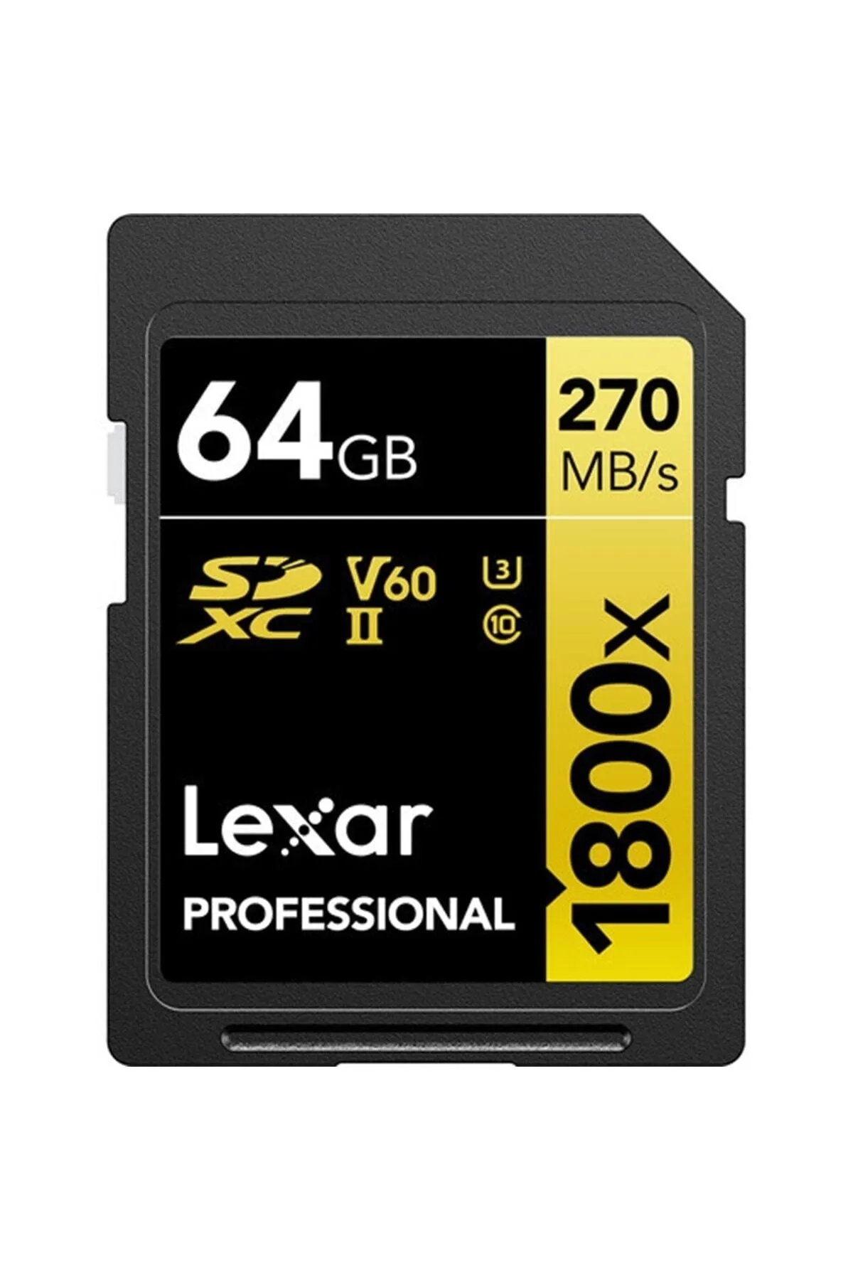 Lexar 64gb Gold Series 1800x Uhs-ıı Sdxc Hafıza Kartı 270mbs Uyumlu