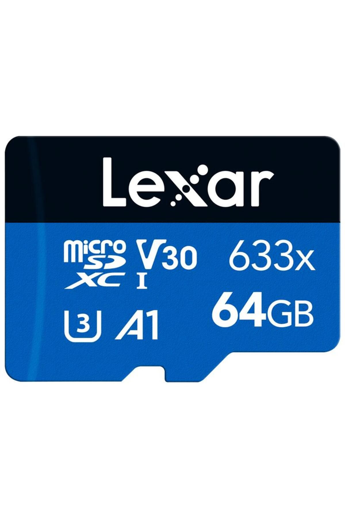 Lexar 64GB LEXAR 633X MICROSDXC HIGH-PERFORMANCE C10 A1 V30 U3 HAFIZA KARTI