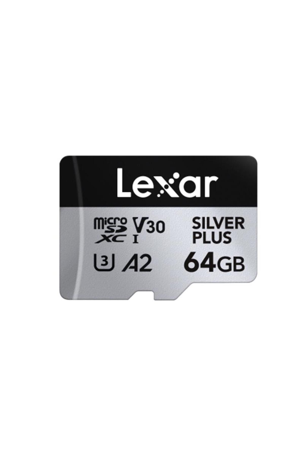 Lexar 64gb Lexar Lmssipl064g-bnang High-performance Silver Plus Microsdxc Uhs-i Up To 205mb/s Read 100mb/