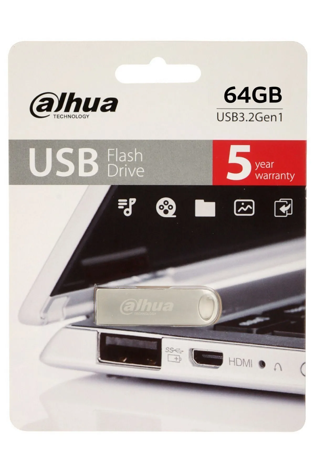 Dahua 64gb Metal Usb3.2 Flash Usb Bellek U106 Gri