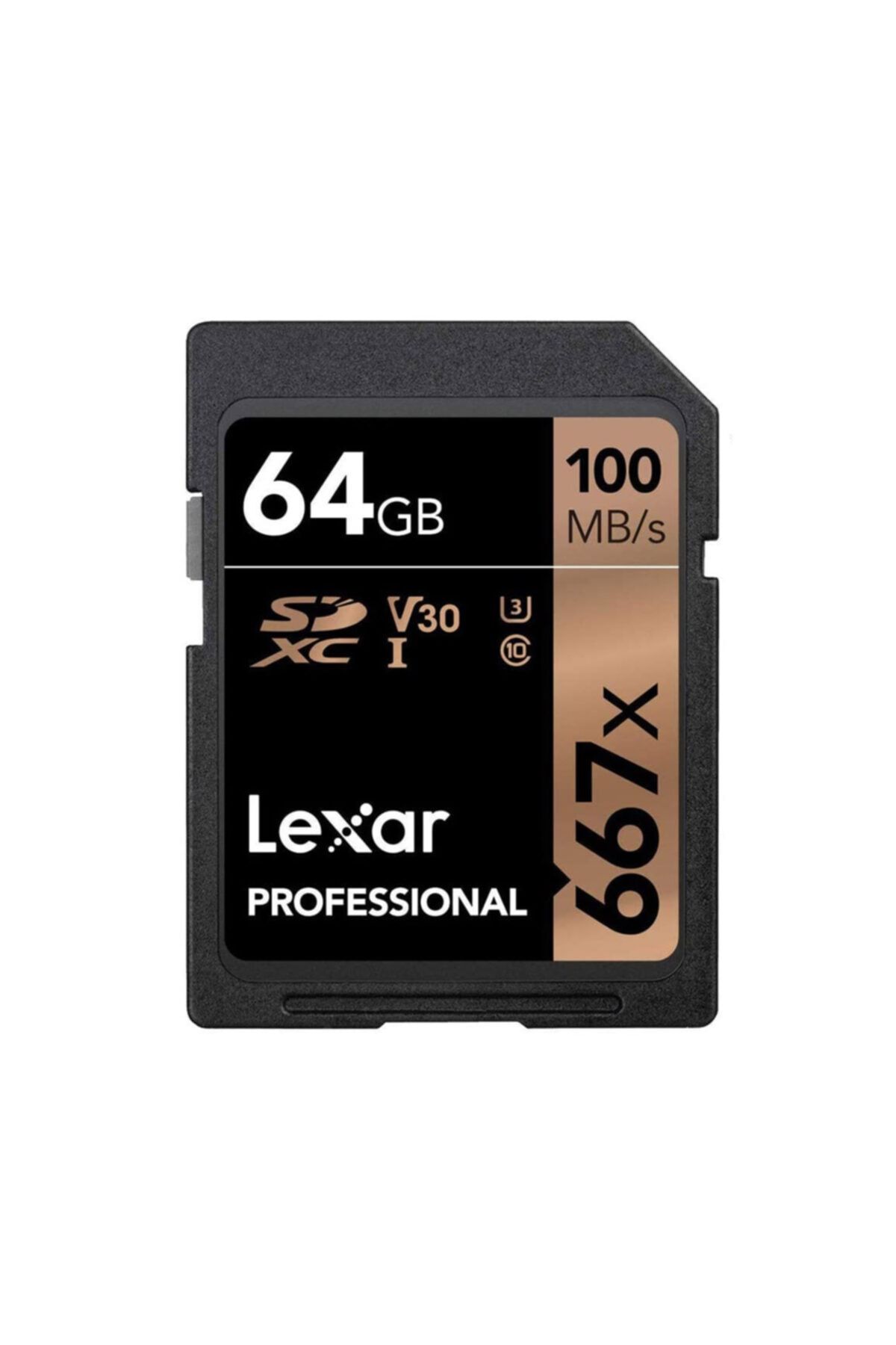 Lexar 64gb Professinal 667x Sdxc Uhs-ı 100mb/s Okuma 60mb/s Yazma C10 V30 U3 Hafıza Kartı