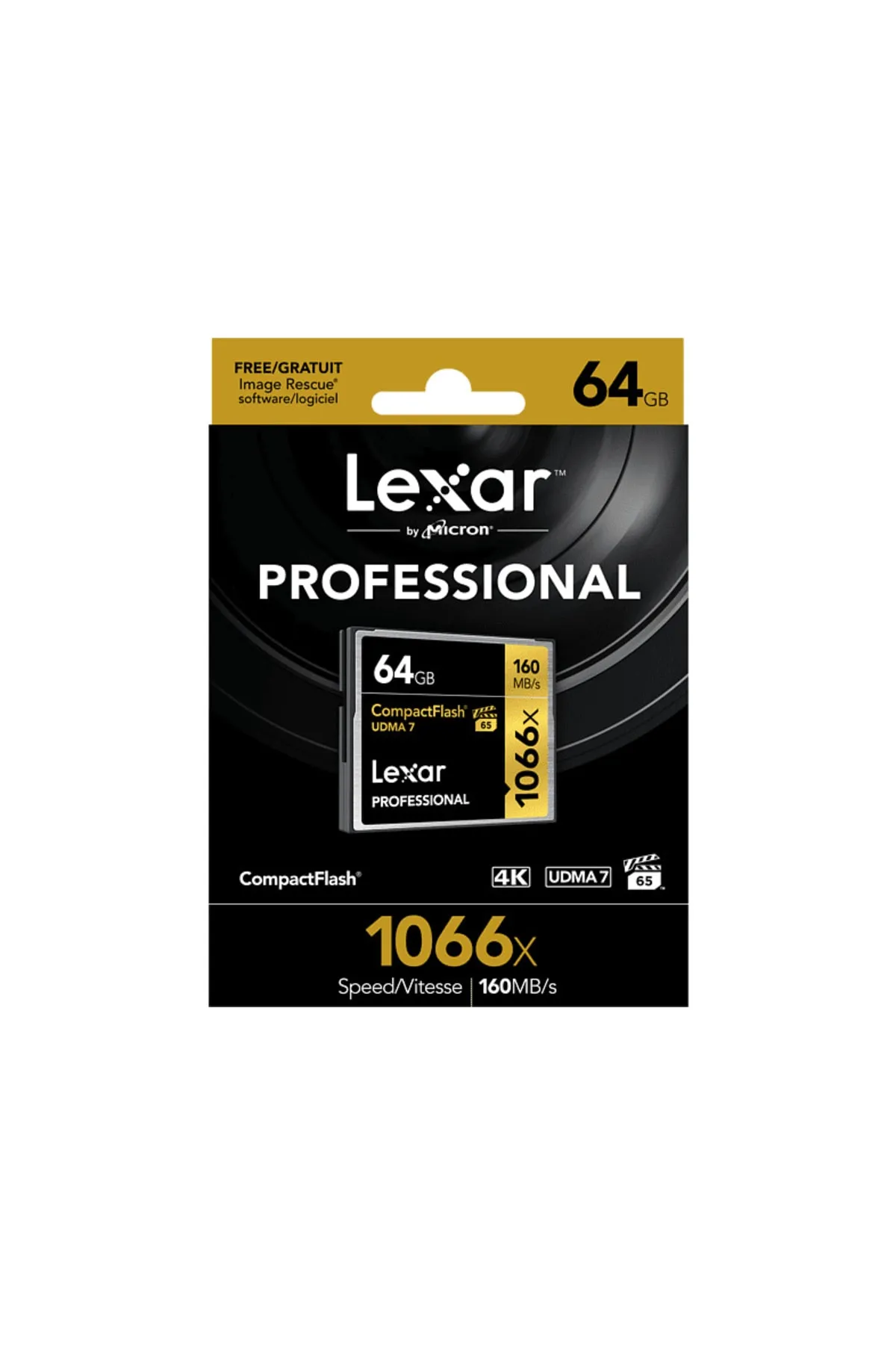 Lexar 64gb Professional 1066x Compactflash®, 160mb/s Okuma 155mb/s Yazma Hafıza Kartı