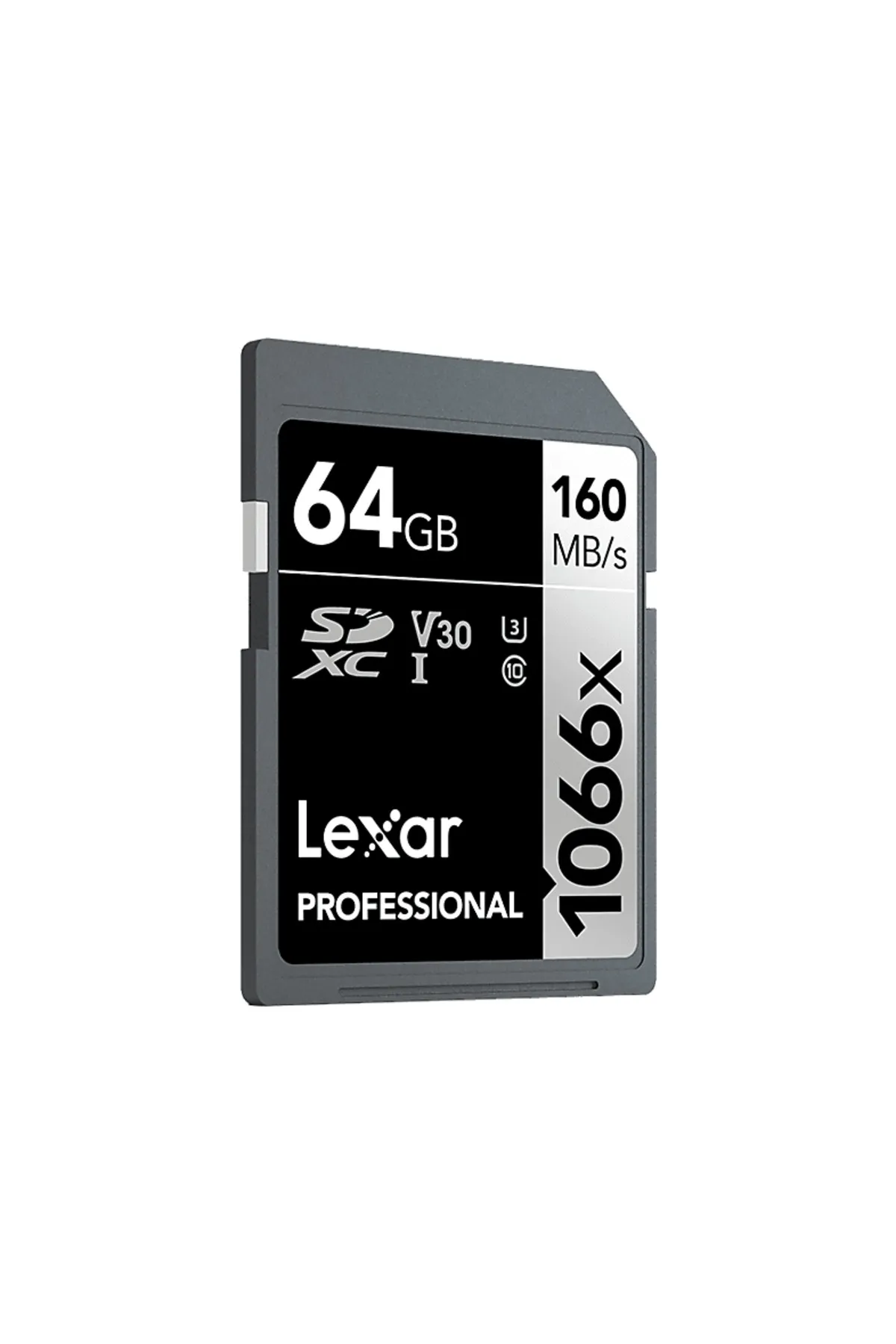 Lexar 64GB Professional 1066x SDXC™ UHS-I, 160MB/s okuma 70MB/s yazma C10 V30 U3 Hafıza Kartı