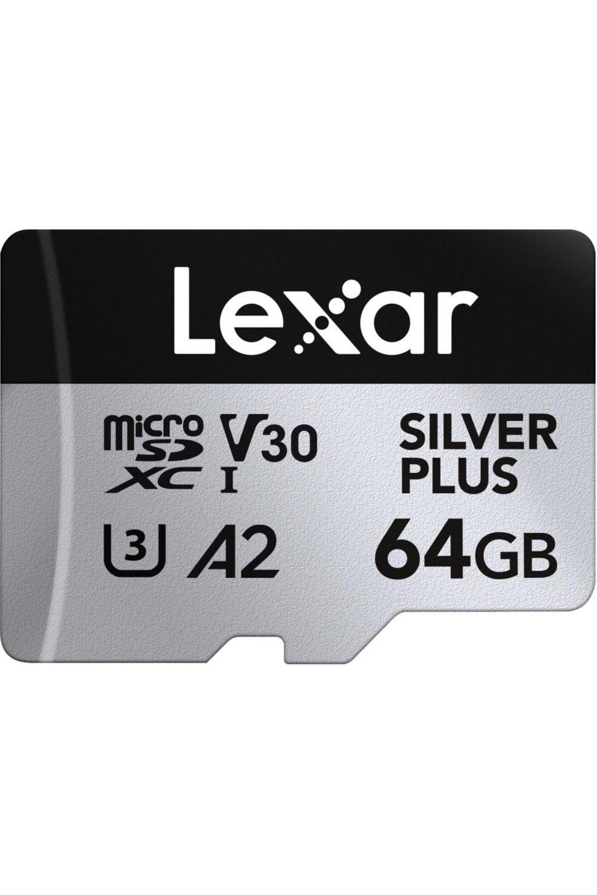 Lexar 64GB Silver Plus 205mb 4K V30 UHSI Micro SD Hafıza Kartı