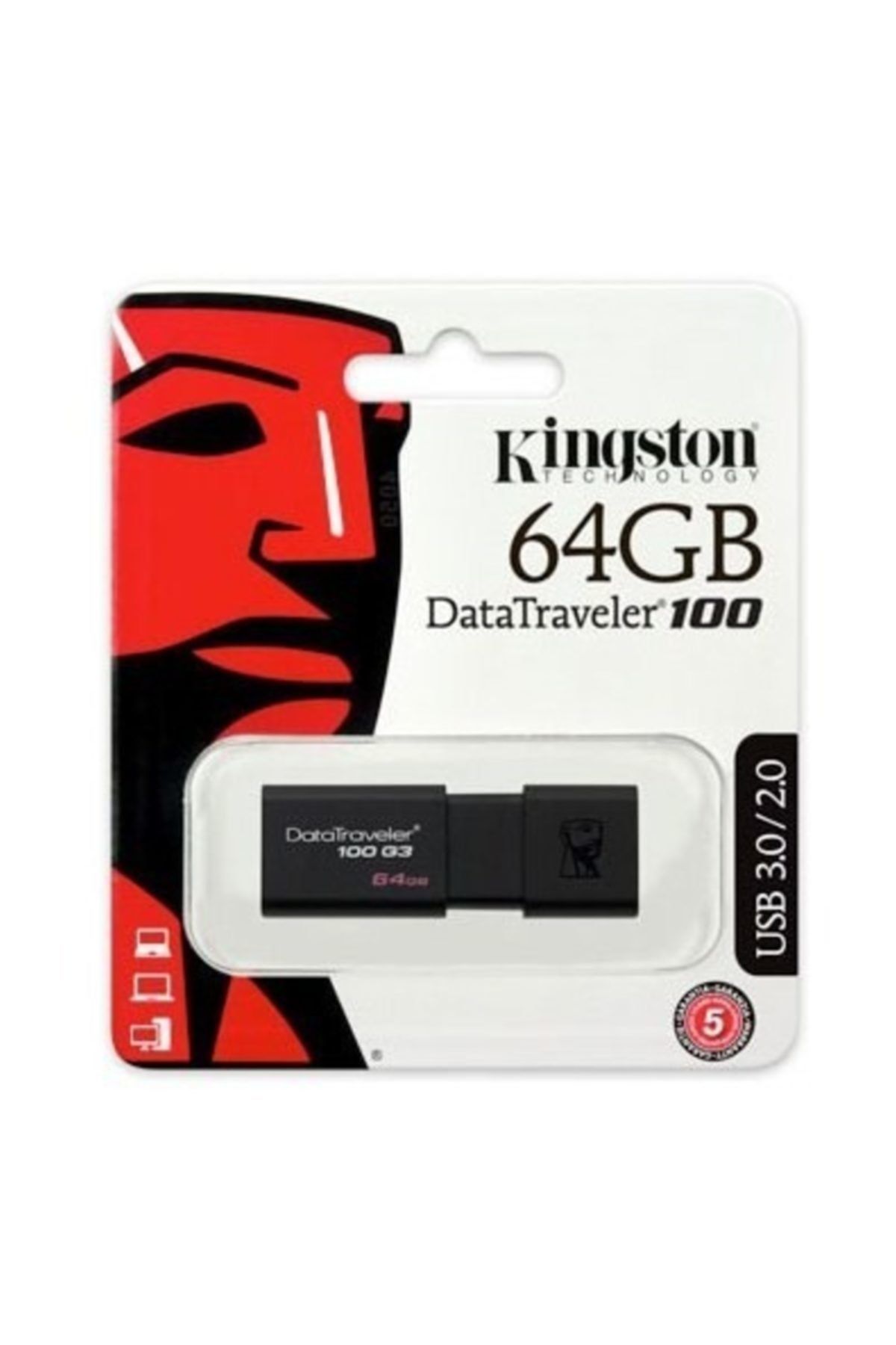 Kingston 64gb Usb3.0 Dt100g3/64gb