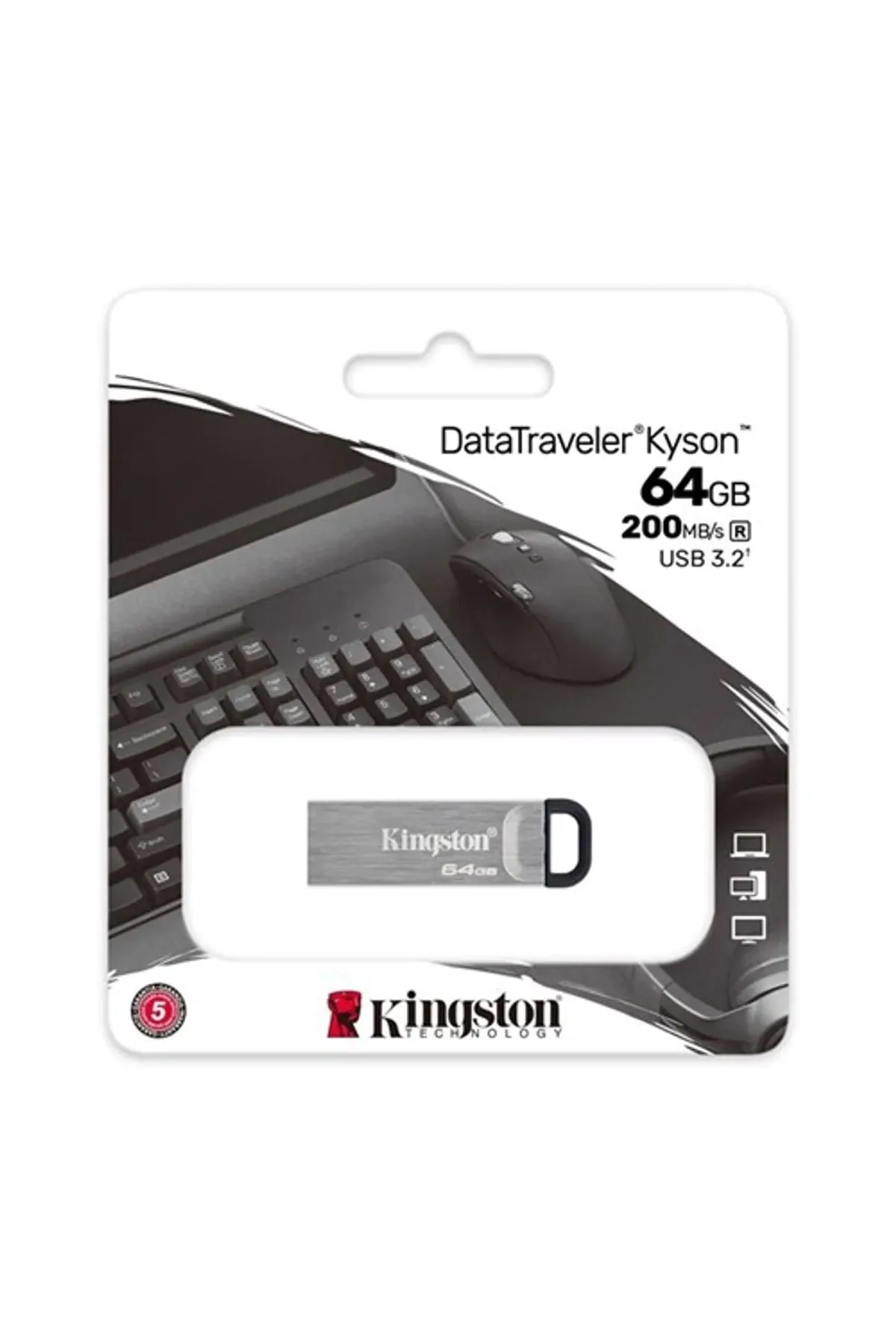 Kingston 64gb Usb3.2 Gen1 Dtkn/64gb Dt Kyson Kıngston