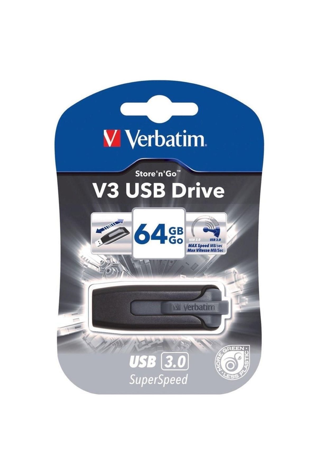 Verbatim 64gb V3 Usb Flash Bellek Usb 3.0