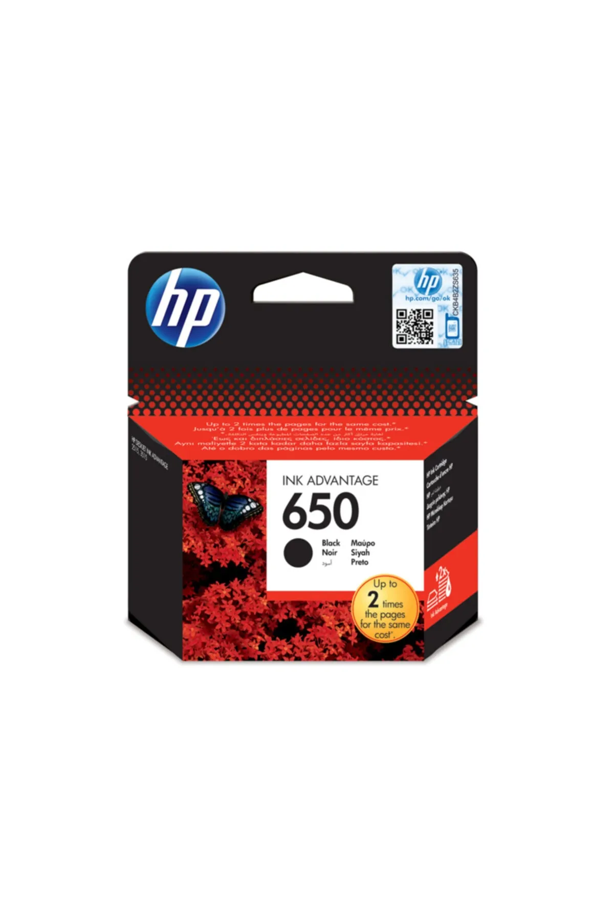 HP 650 Black Siyah Kartuş Cz101ae.