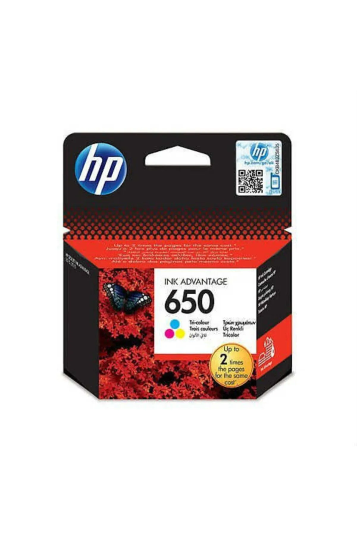 HP 650 Renkli Mürekkep Kartuşu (cz102ae)