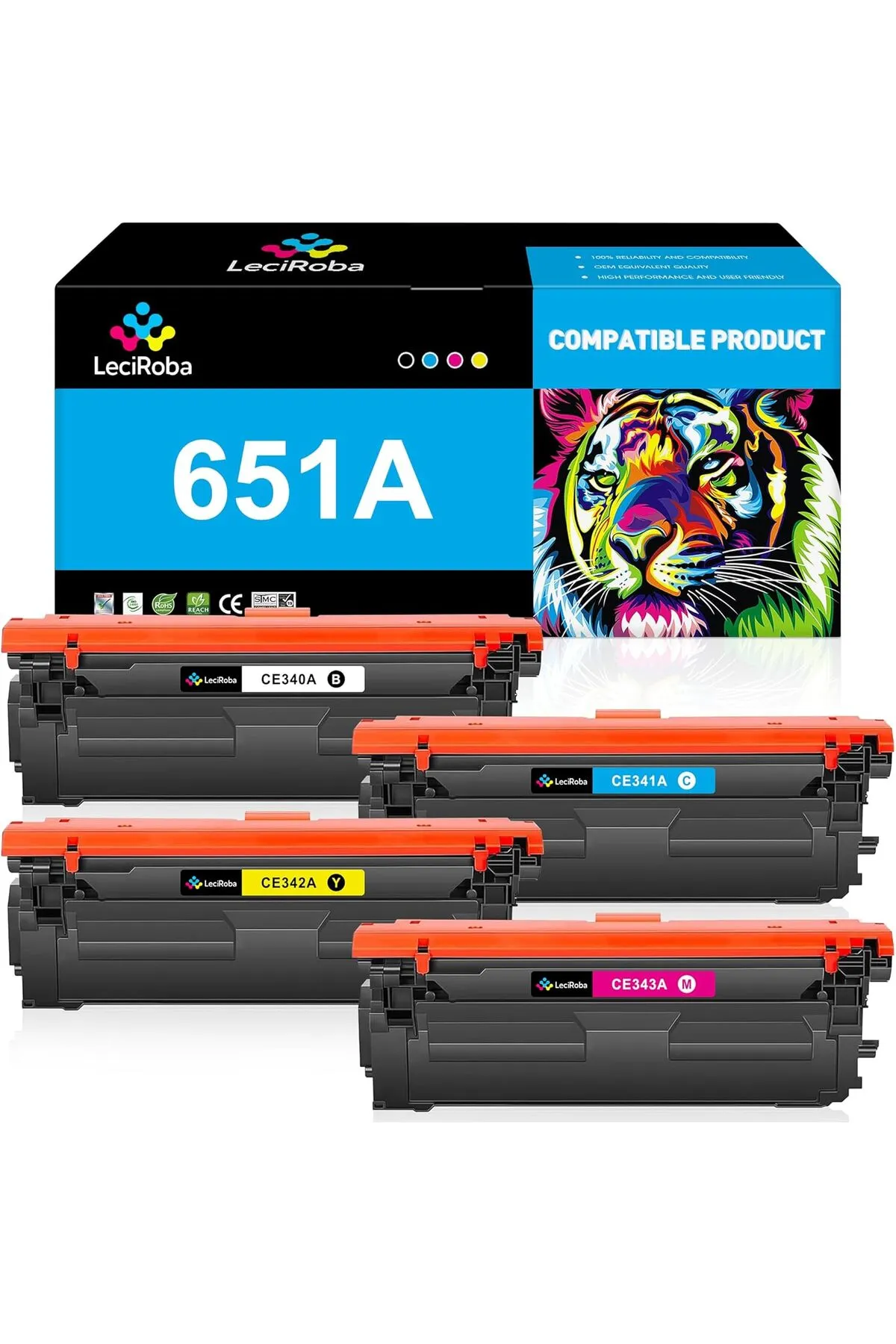 HP 651A CE340A CE341A CE342A CE343A Toner Cartridge TAKIM