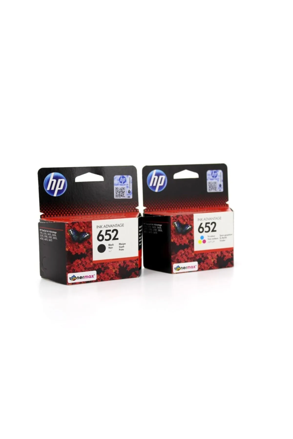 HP 652 F6v24a / F6v25a / 3835 Orjinal Siyah Ve Renkli Kartuş