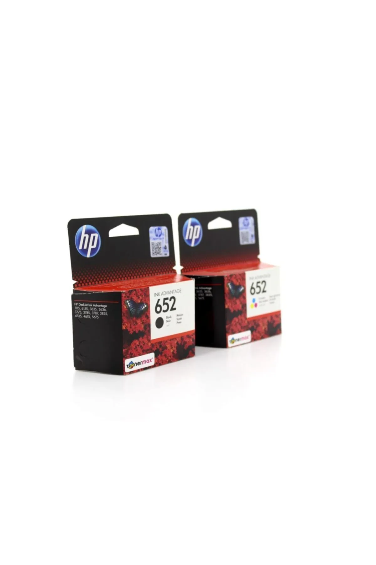 HP 652 F6v24a / F6v25a / 3835 Orjinal Siyah Ve Renkli Kartuş