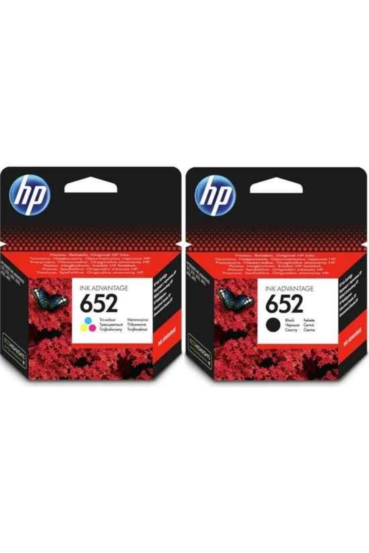 HP 652 F6V24A / F6V25A  Siyah ve Renkli Avantaj Paket Kartuş / HP Deskjet Ink Advantage