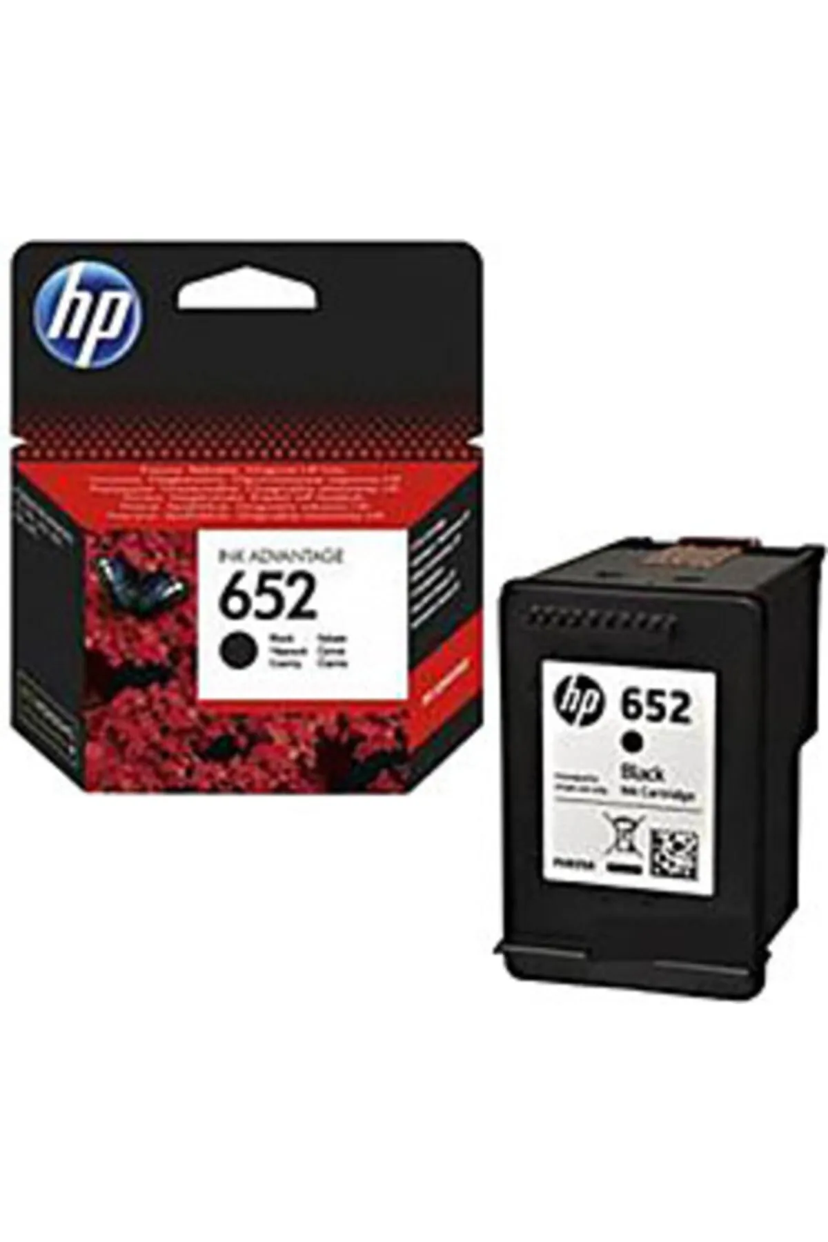 HP 652 Siyah Orjinal Kartuş