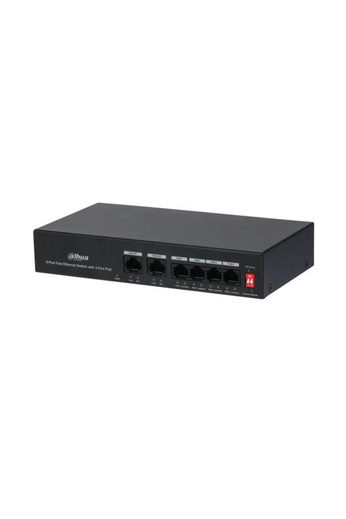 Dahua 6port 36w 4port Poe Pfs3006-4et-36 10/100 2x-uplınk Yönetilemez Switch