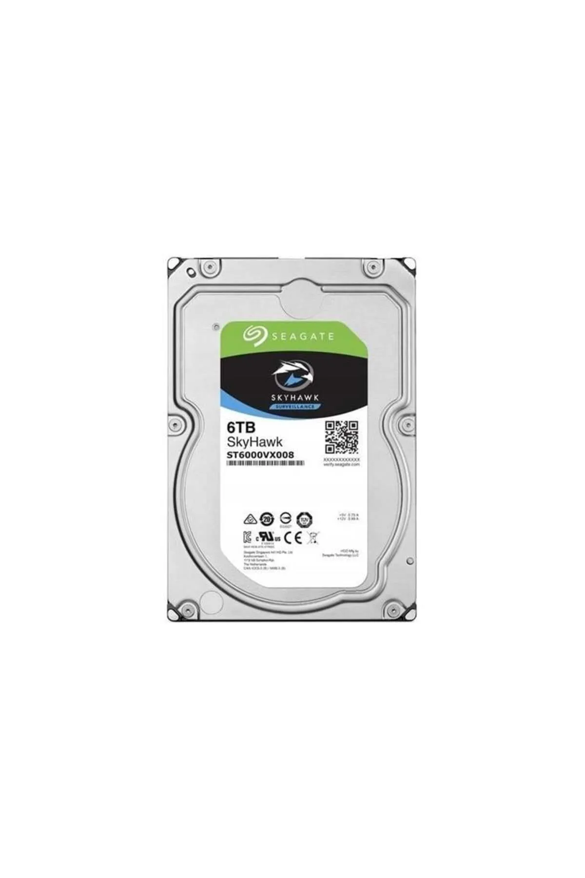 Seagate 6tb Skyhawk St6000vx008 5900 Rpm 256mb Sata-3 Güvenlik Diski (HİKVİSİON)