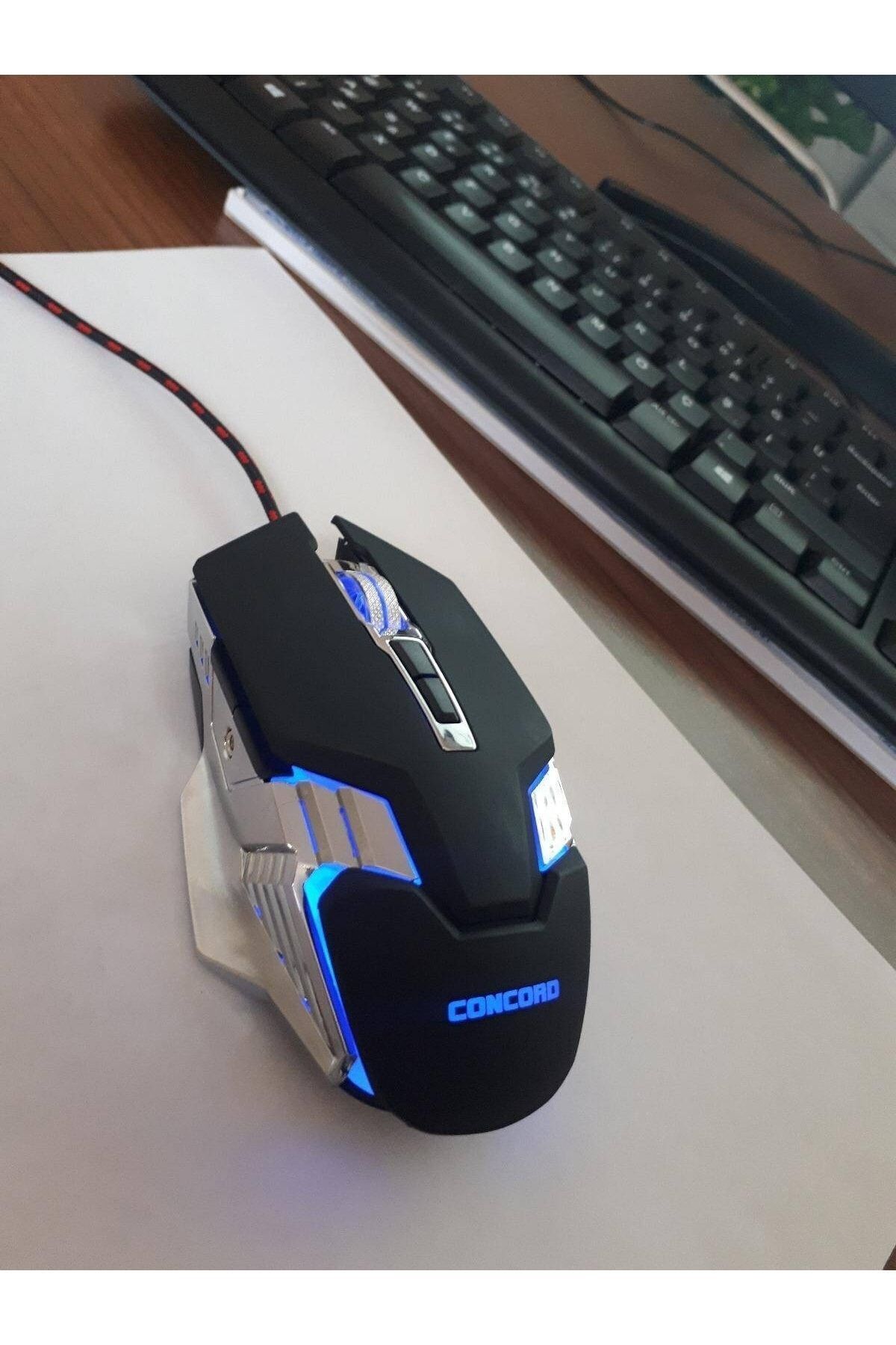 Concord 7 Tuşlu Rgb Gaming Mouse 7200 Dpı Mouse Pad Hediyeli Concord C-25