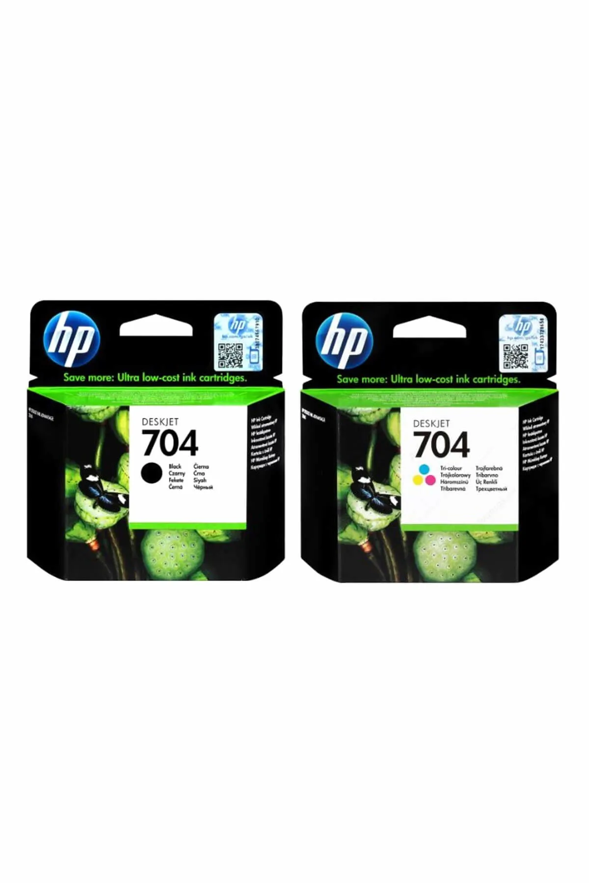 HP 704 SİYAH + RENKLİ İKİSİ BERABER 2060 Uyumlu Orijinal Kartuş