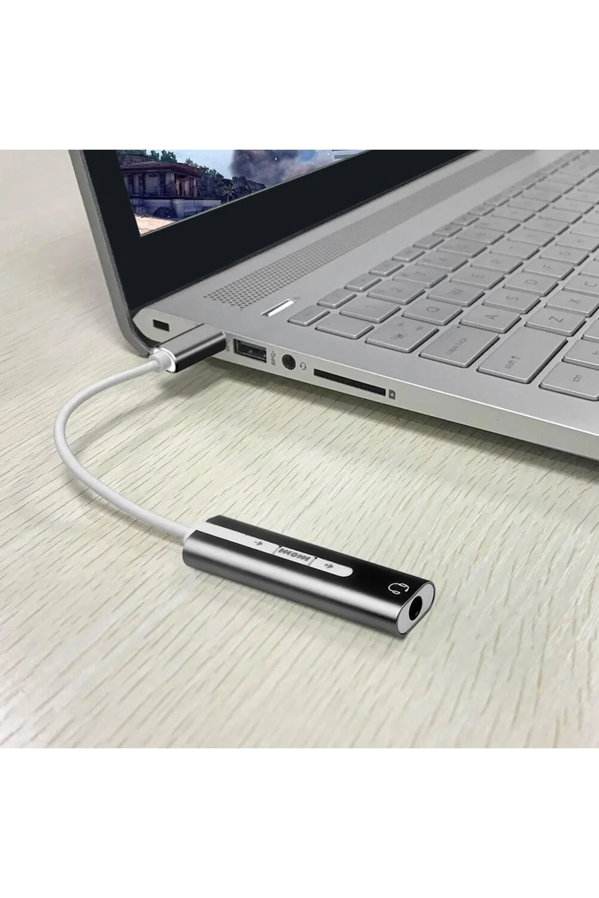 Temiz Pazar 7.1 Type C Usb Harici Ses Kartı 3.5mm Çevirici