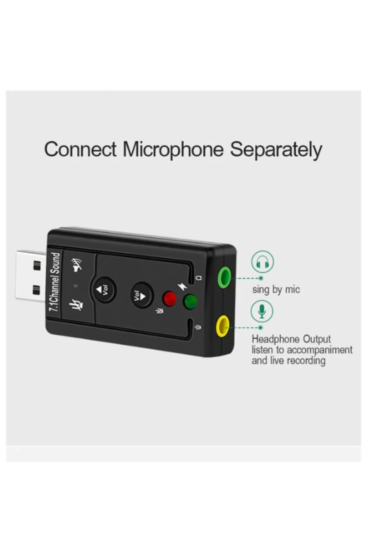 Genel Markalar 7.1 Usb Ses Kartı