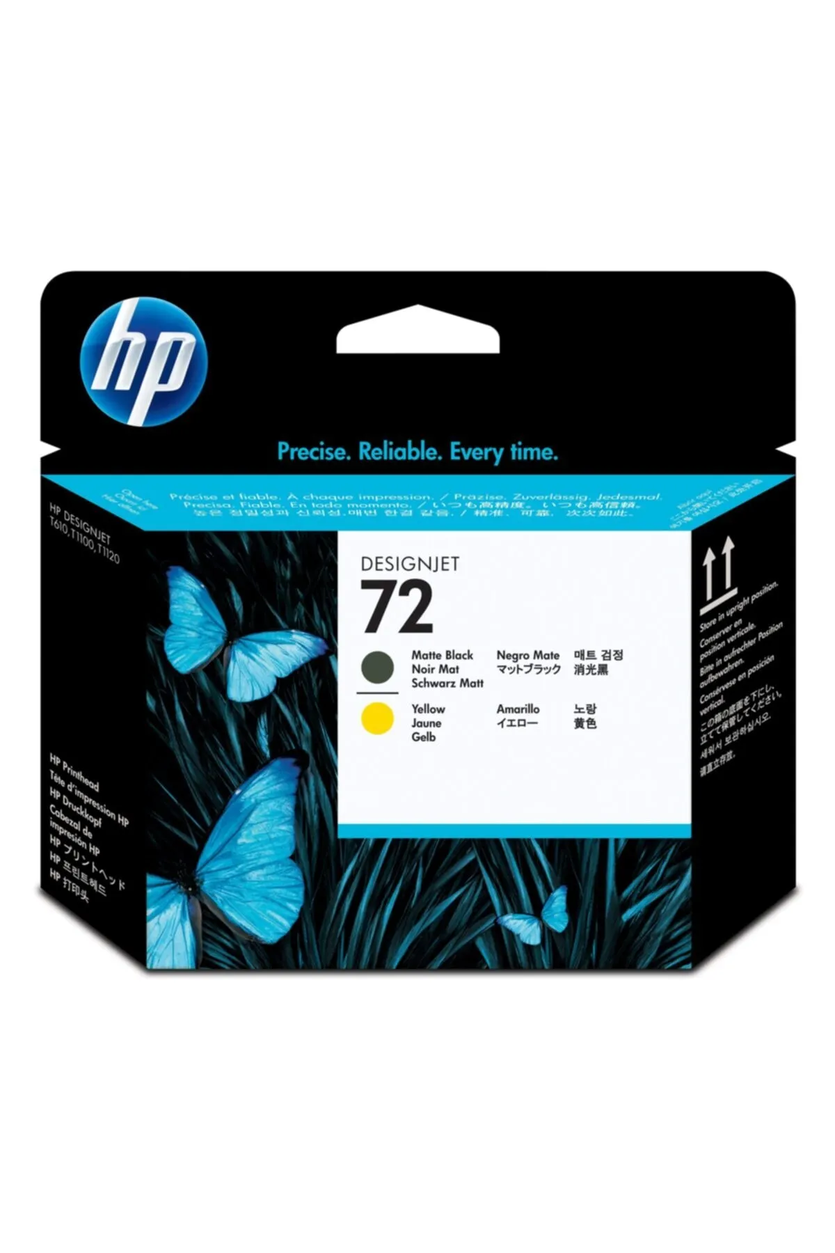 HP 72-c9384a Orjinal Sarı Ve Mat Siyah Baskı Kafası