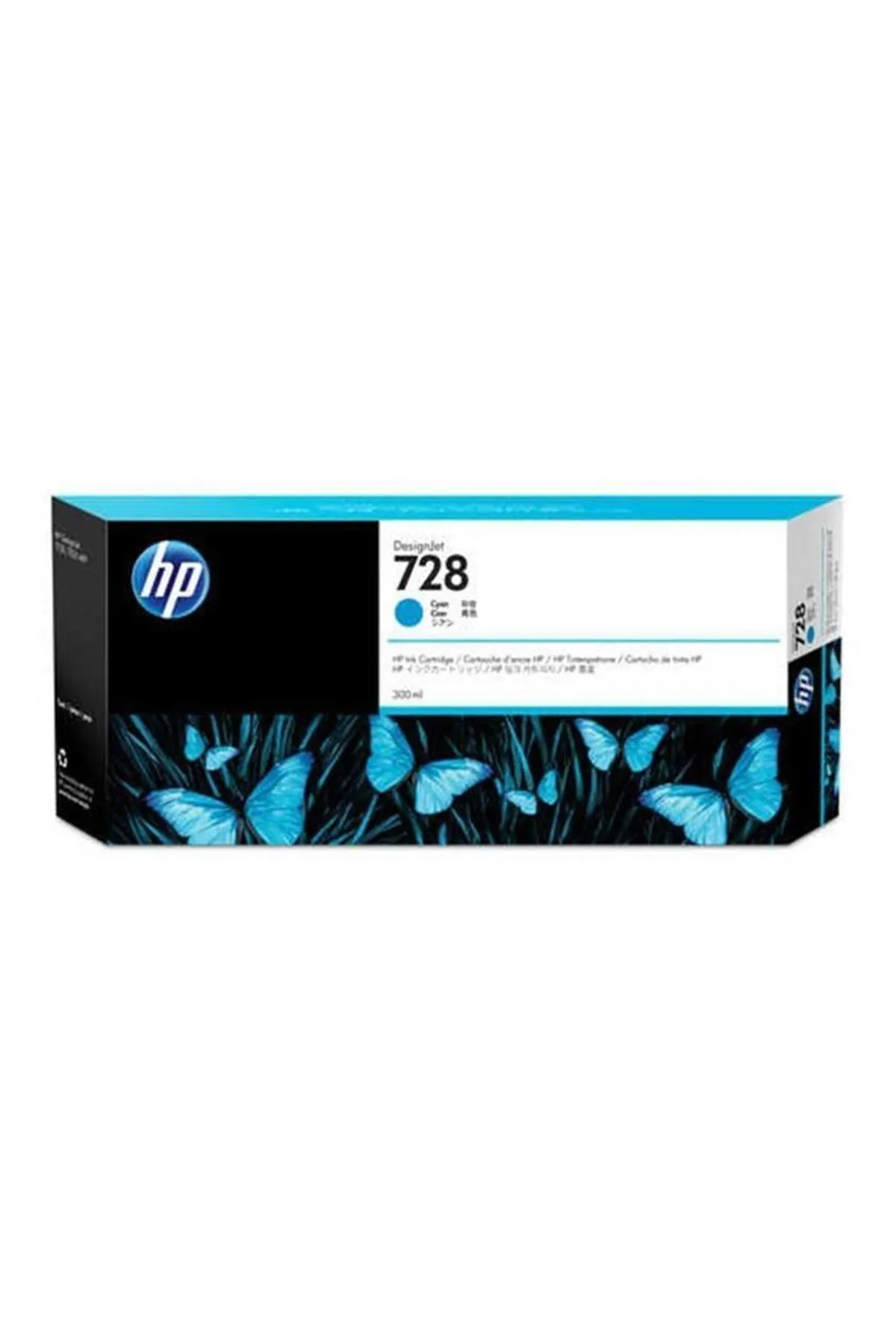 HP 728 Cyan Mavi 300ml Plotter Kartuşu F9k17a