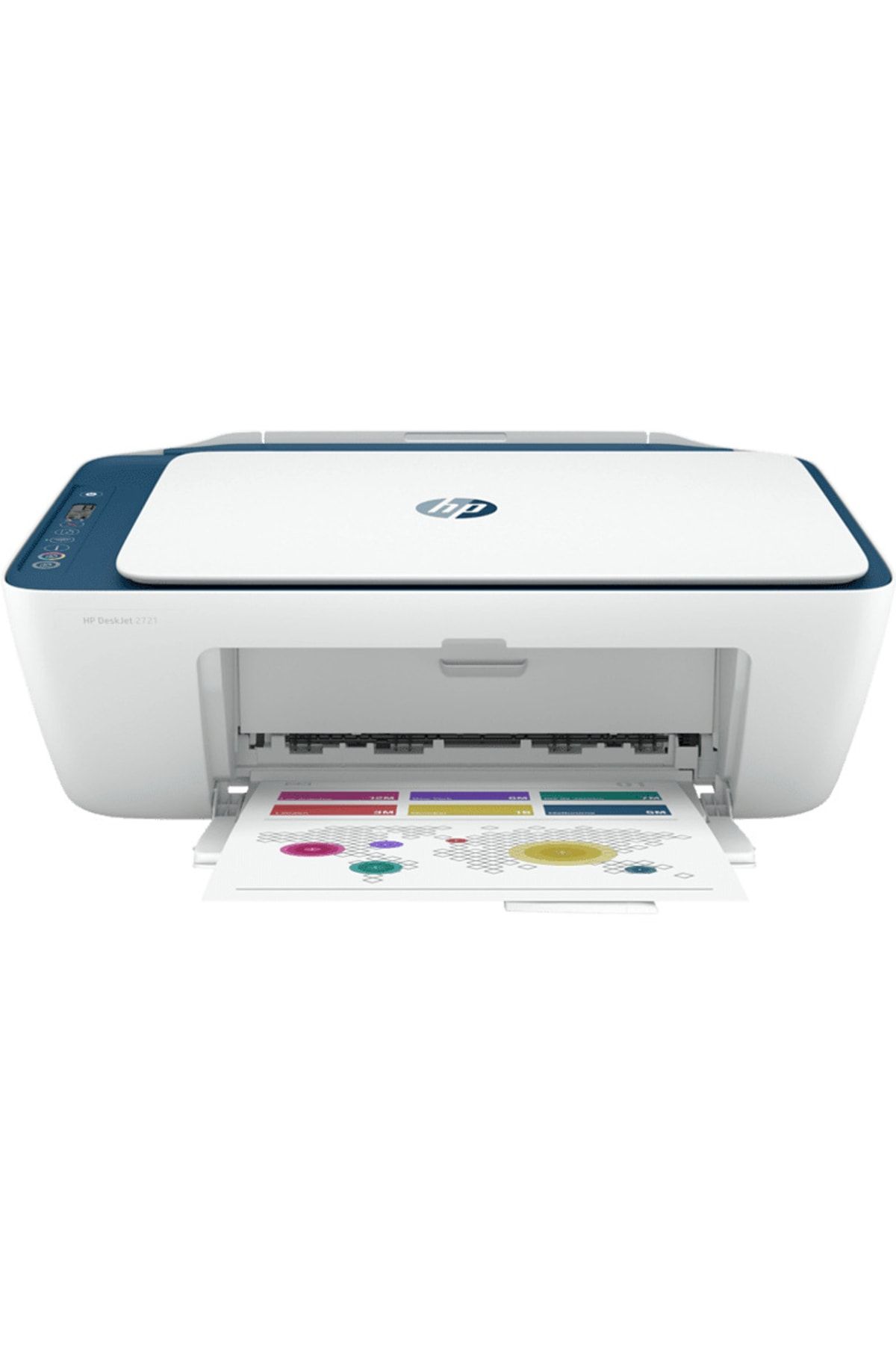 HP 7fr54b 2721 Deskjet All In One Renkli Mürekkep Püskürtmeli Yazıcı Beyaz 8ppm