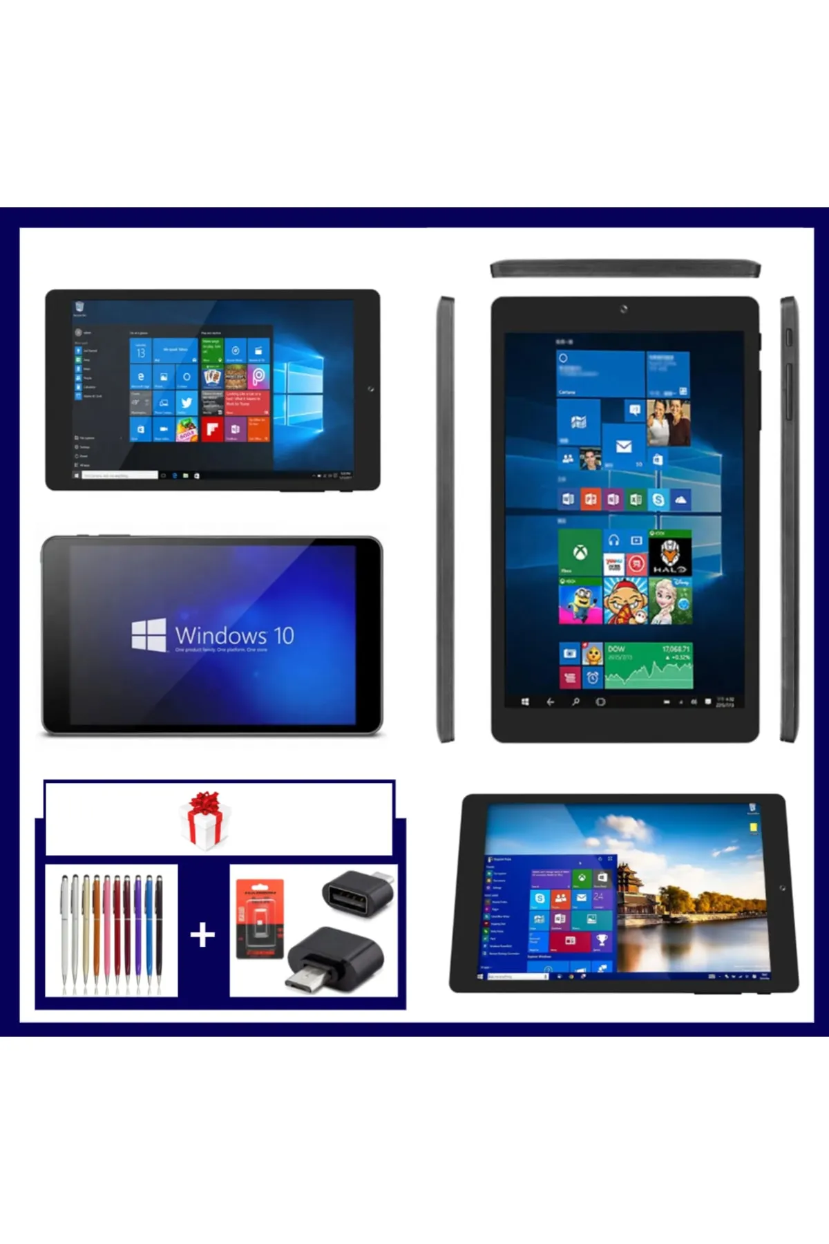 FOSILTECH 8 Inç Win10 Tablet Pcdört Çekirdekli 2 Gb Ram 32 Gb Rom Windows Tablet Pc 8 Inç