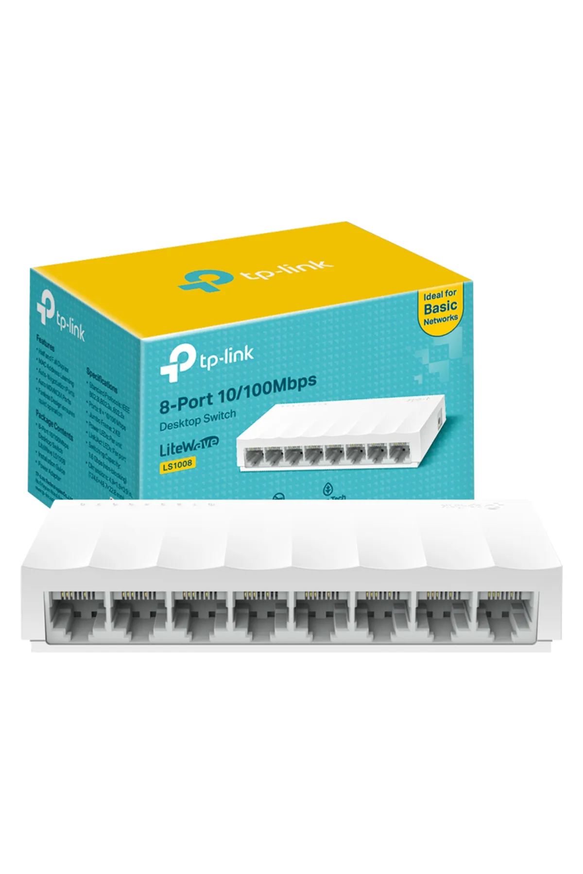 Light up 8 PORT 10/100 MBPS ETHERNET SWITCH LS1008