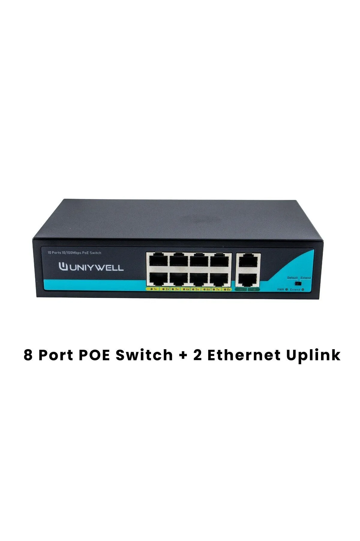 UNIYWELL 8 Port 10/100Mbps PoE Switch & 1000 Mbps Uplink UNIYWELL