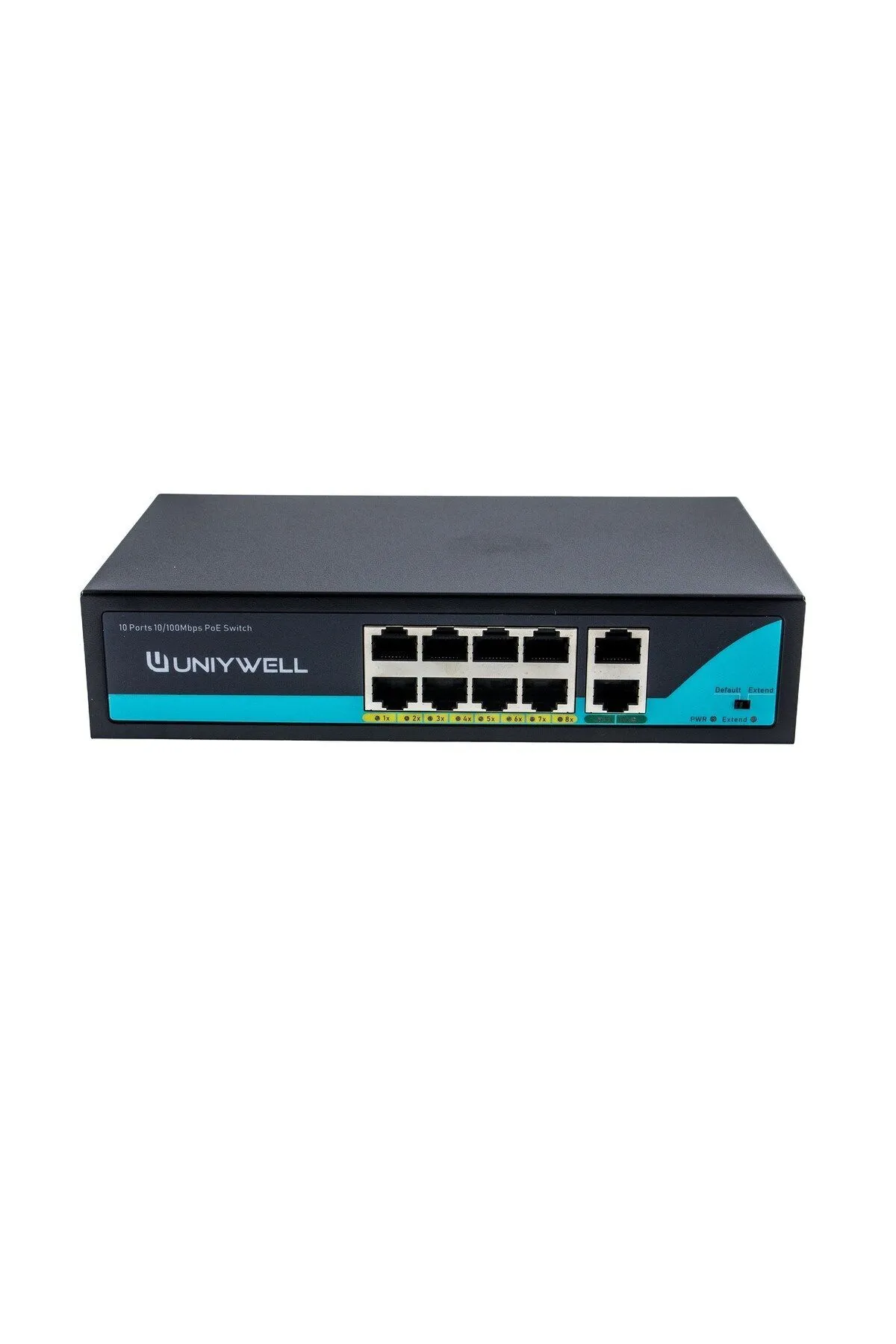 UNIYWELL 8 Port 10/100Mbps PoE Switch & 1000 Mbps Uplink UNIYWELL