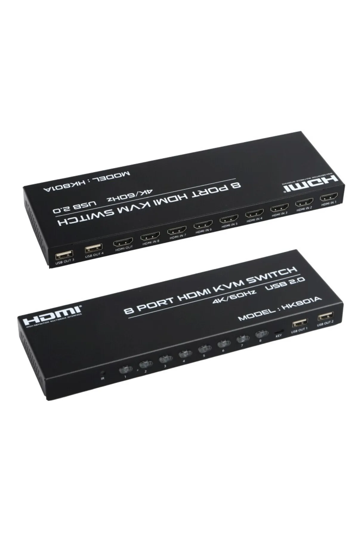 Dark 8 port 4K 60Hz HDMI KVM Switch (DK-AC-KVMHD8X1)