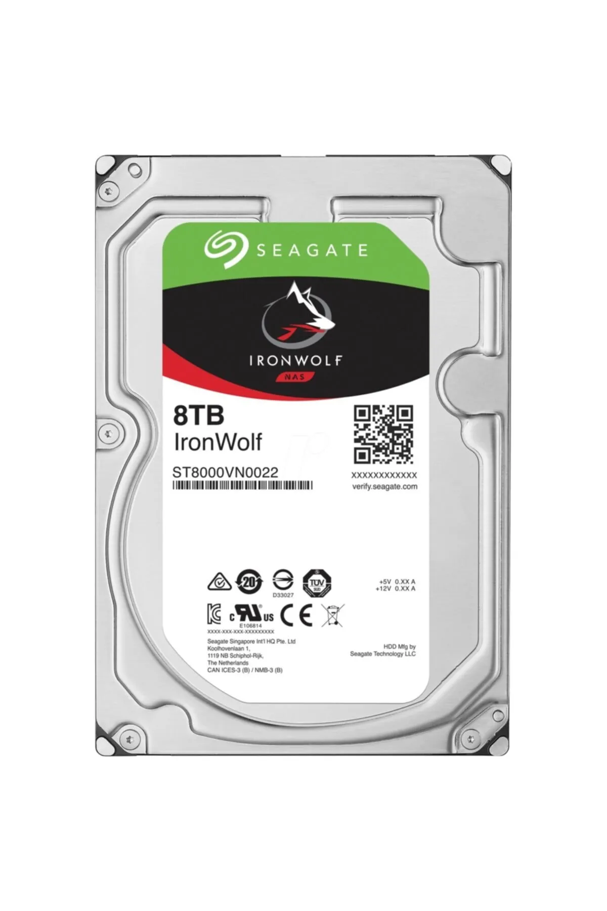 Seagate 8 Tb 7200rpm 256mb Ironwolf Sata Hdd (st8000vn0022)