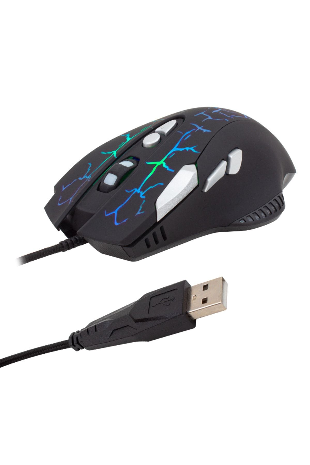 nelerbulurum 8 Tuş Fonksiyonlu Işıklı Kablolu Gamıng Mouse